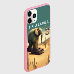 Чехол для iPhone 11 Pro Max матовый Слон кактус - брейнрот мем - фото 2