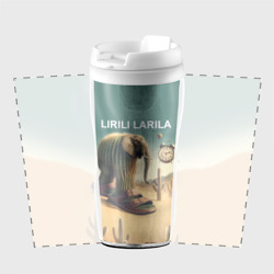 Термокружка-непроливайка Слон кактус - брейнрот мем - фото 2