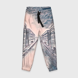 Детские брюки 3D Сумрачный город