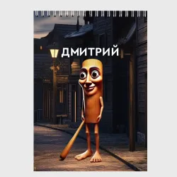 Скетчбук Дмитрий с битой - Тун Тун Тун Сахур мем