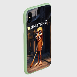 Чехол для iPhone XS Max матовый Дмитрий с битой - Тун Тун Тун Сахур мем - фото 2