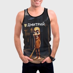 Мужская майка 3D Дмитрий с битой - Тун Тун Тун Сахур мем - фото 2