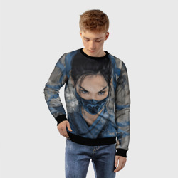 Детский свитшот 3D Китана пронзительный взгляд - фото 2