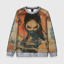 Детский свитшот 3D Китана - Мортал комбат