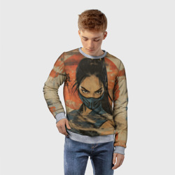 Детский свитшот 3D Китана - Мортал комбат - фото 2