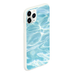 Чехол для iPhone 11 Pro Max матовый Голубая вода текстура  - фото 2