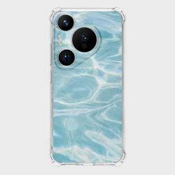 Чехол для Huawei Pura 70 Голубая вода текстура 