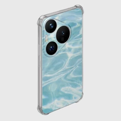 Чехол для Huawei Pura 70 Голубая вода текстура  - фото 2