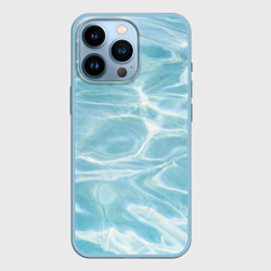 Чехол для iPhone 13 Pro Голубая вода текстура 