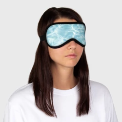 Маска для сна 3D Голубая вода текстура  - фото 2