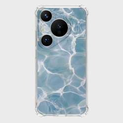 Чехол для Huawei Pura 70 Лазурная водная гладь текстура 