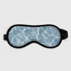 Маска для сна 3D Лазурная водная гладь текстура 