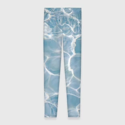 Леггинсы 3D Лазурная водная гладь текстура 