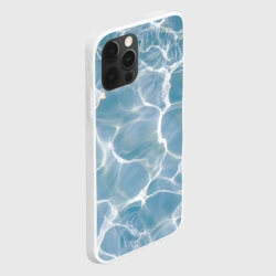 Чехол для iPhone 12 Pro Max Лазурная водная гладь текстура  - фото 2
