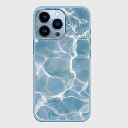 Чехол для iPhone 13 Pro Лазурная водная гладь текстура 