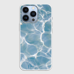 Чехол для iPhone 13 Pro Лазурная водная гладь текстура 