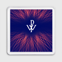 Магнит 55*55 Powerwolf red energy