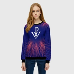 Женский свитшот 3D Powerwolf red energy - фото 2