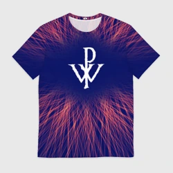 Мужская футболка 3D Powerwolf red energy