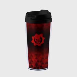 Термокружка-непроливайка Gears of War red poly