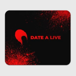 Прямоугольный коврик для мышки Date A Live - red gradient по-горизонтали