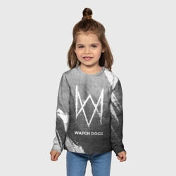 Детский лонгслив 3D Watch Dogs - grey gradient - фото 2