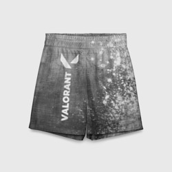 Детские спортивные шорты 3D Valorant - grey gradient по-вертикали