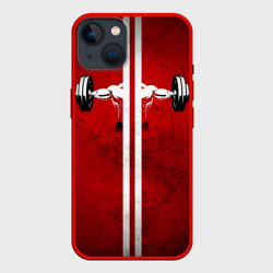 Чехол для iPhone 14 Руки штангиста