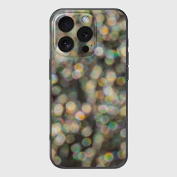 Чехол для iPhone 16 Pro силиконовый с защитой камеры Мерцающие ночные огни боке эффект
