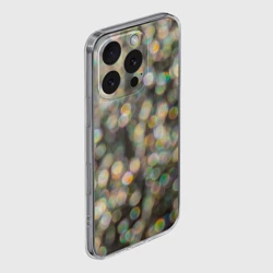 Чехол для iPhone 16 Pro Max силиконовый с защитой камеры Мерцающие ночные огни боке эффект - фото 2