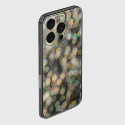 Чехол для iPhone 16 Pro силиконовый с защитой камеры Мерцающие ночные огни боке эффект - фото 2