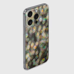 Чехол для iPhone 15 Pro Max силиконовый с защитой камеры Мерцающие ночные огни боке эффект - фото 2