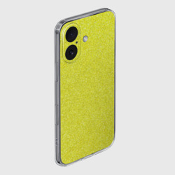 Чехол для iPhone 16 силиконовый с защитой камеры Ярко салатный блеск - фото 2