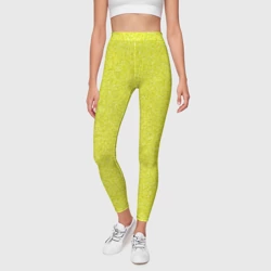 Леггинсы 3D Ярко салатный блеск - фото 2