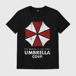 Мужская футболка хлопок Umbrella corporation logo