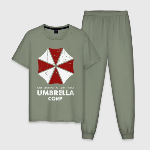 Мужская пижама хлопок Umbrella corporation logo