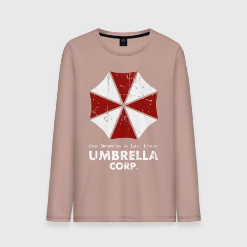 Мужской лонгслив хлопок Umbrella corporation logo