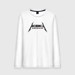 Мужской лонгслив хлопок Metallica science