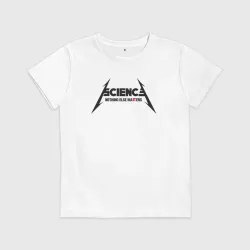 Детская футболка хлопок Metallica science