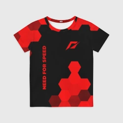 Детская футболка 3D Need for Speed - red gradient вертикально