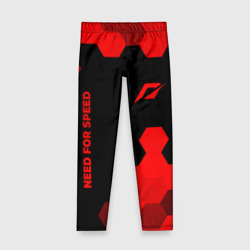 Детские леггинсы 3D Need for Speed - red gradient вертикально