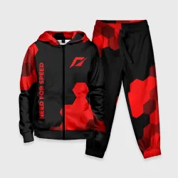 Детский костюм 3D Need for Speed - red gradient вертикально