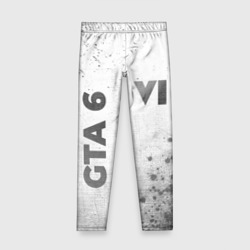 Детские леггинсы 3D GTA 6 - white gradient вертикально