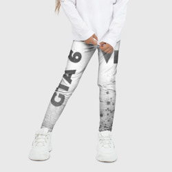 Детские леггинсы 3D GTA 6 - white gradient вертикально - фото 2