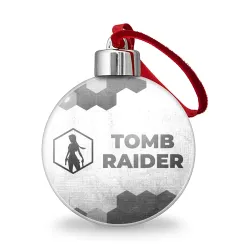 Ёлочный шар Tomb Raider - white gradient по-горизонтали