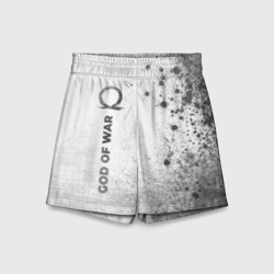 Детские спортивные шорты 3D God of War - white gradient по-вертикали