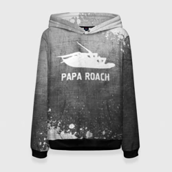 Женская толстовка 3D Papa Roach - grey gradient