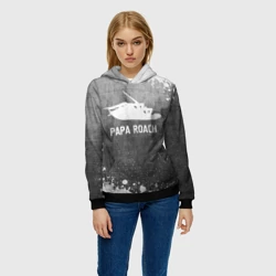 Женская толстовка 3D Papa Roach - grey gradient - фото 2