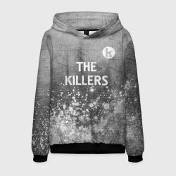 Мужская толстовка 3D The Killers - grey gradient посередине