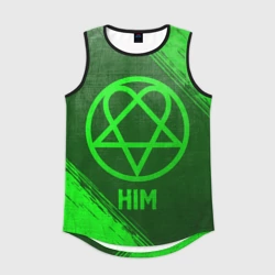 Мужская спортивная майка 3D HIM - green gradient